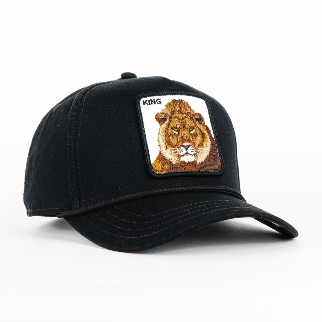 Gorra Goorin Bros LION KING BLACK | Snapback Visera Curva