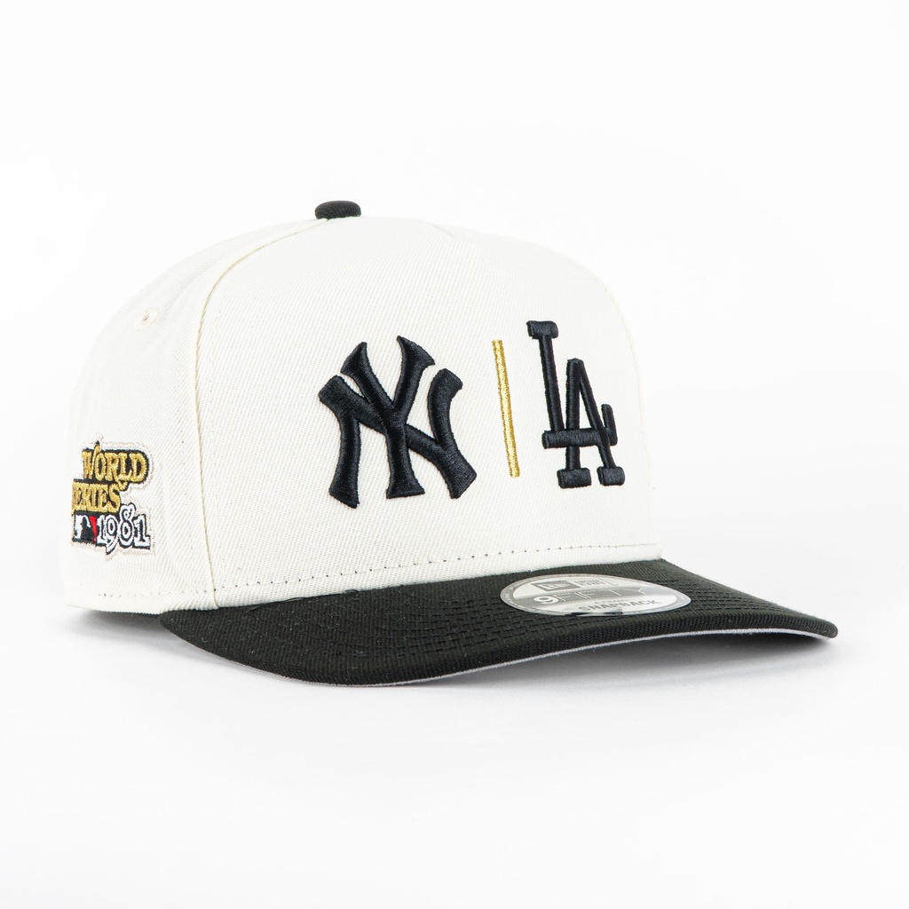 Gorra New Era A-Frame NY LA WS81 NATU/BLK 950F | Snapback Visera Semicurva