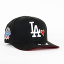 Gorra New Era A-Frame DODGERS 100TH BLK/WHT 950F | Snapback Visera Semicurva