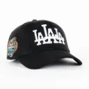 Gorra Rude Awakening LA LA LA BLACK SUEDE | Snapback Visera Curva