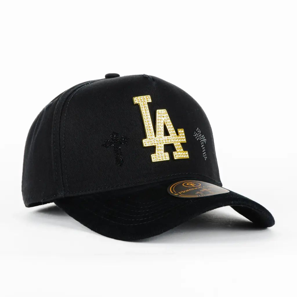 Gorra Florence caps LA BLK GOLD | Snapback Visera Curva