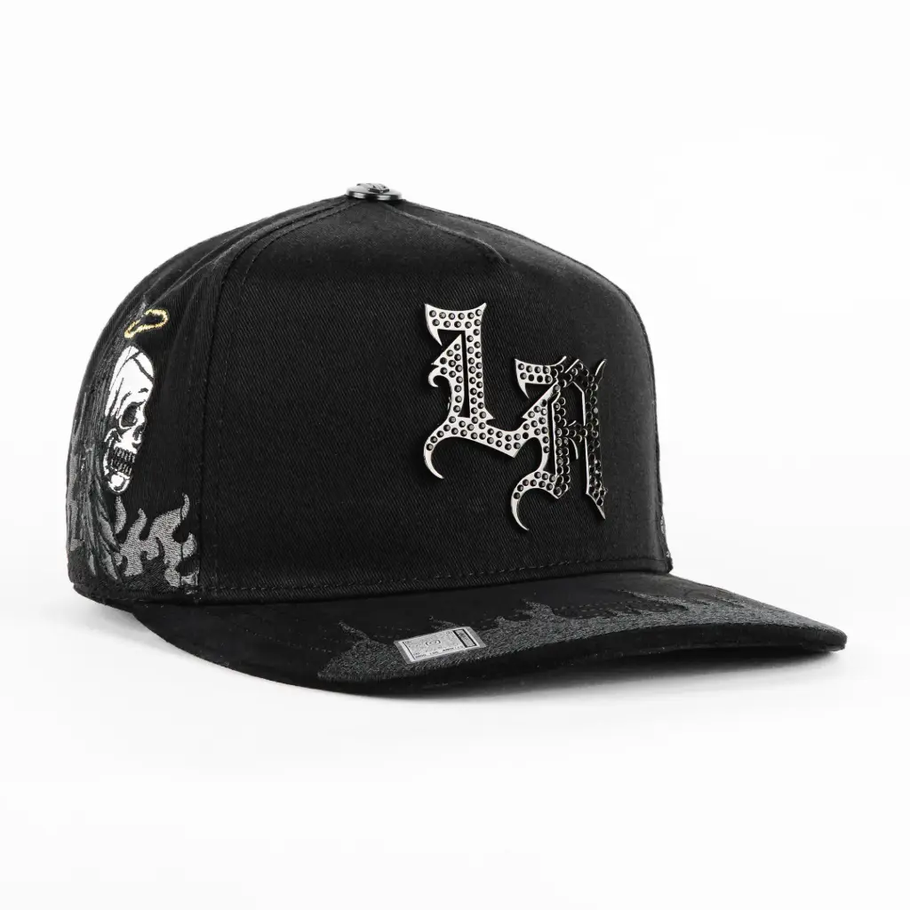 Gorra Bigg Boss LA  ANGEL Y DEMONIO BLK | Snapback Visera Semicurva