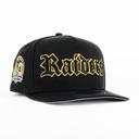 Gorra New Era A-Frame RAIDERS 60TH BLK 950F | Snapback Visera Semicurva