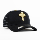 Gorra Caps Fans CRUZ CRISTALES GOLD BLK | Snapback Visera Semicurva