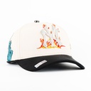 Gorra Caps Fans NY CRISTALES BEIGE/BLACK | Snapback Visera Semicurva