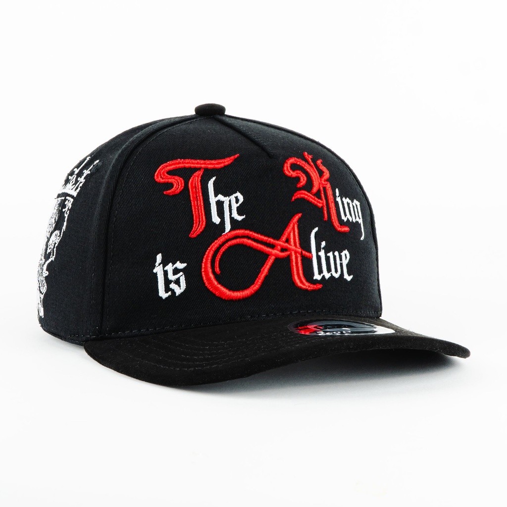 Gorra Diez Cuatro EL REY NO HA MUERTO BLK/RED | Snapback Visera Semicurva