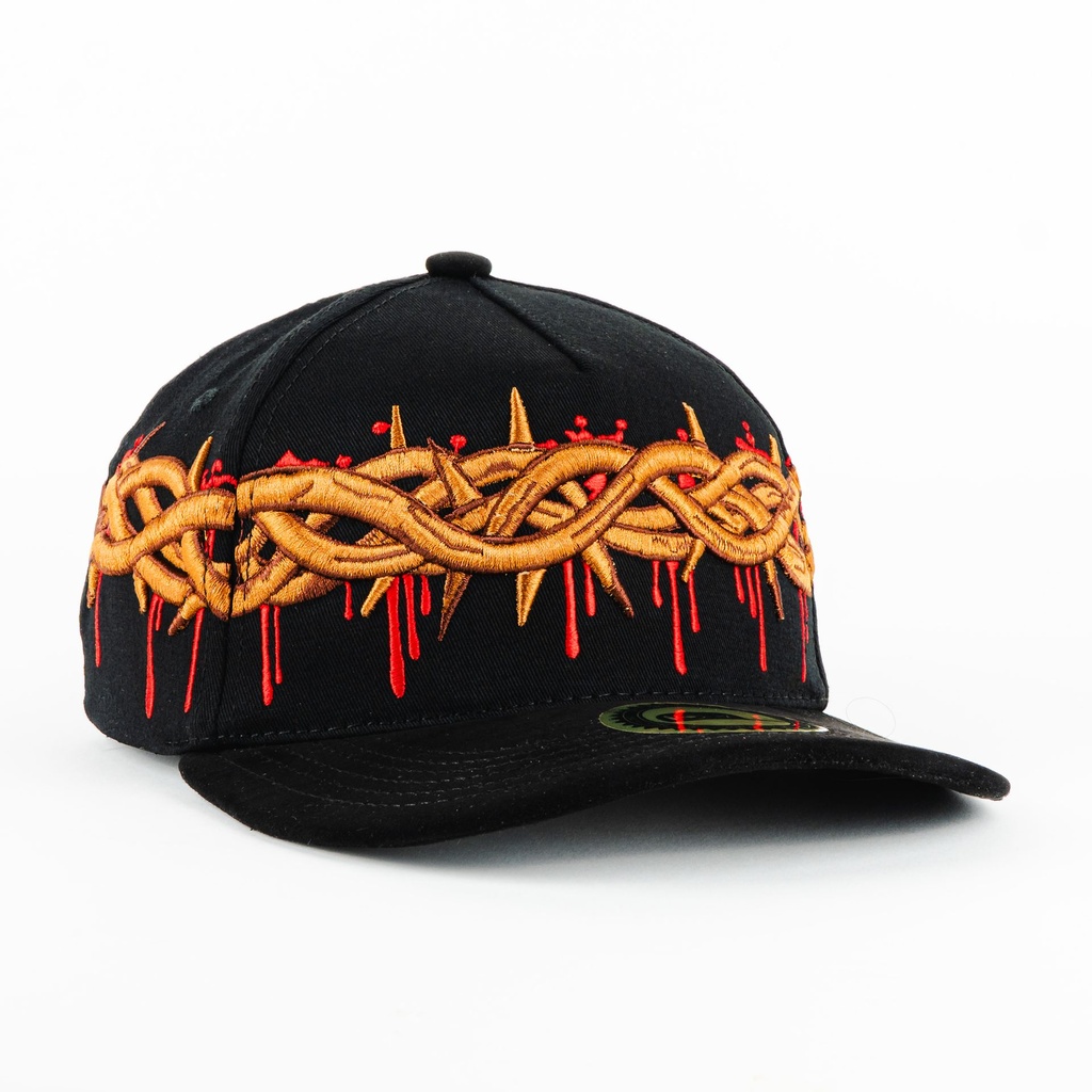 Gorra Diez Cuatro CORONA DE CRISTO BLK/BRON | Snapback Visera Semicurva