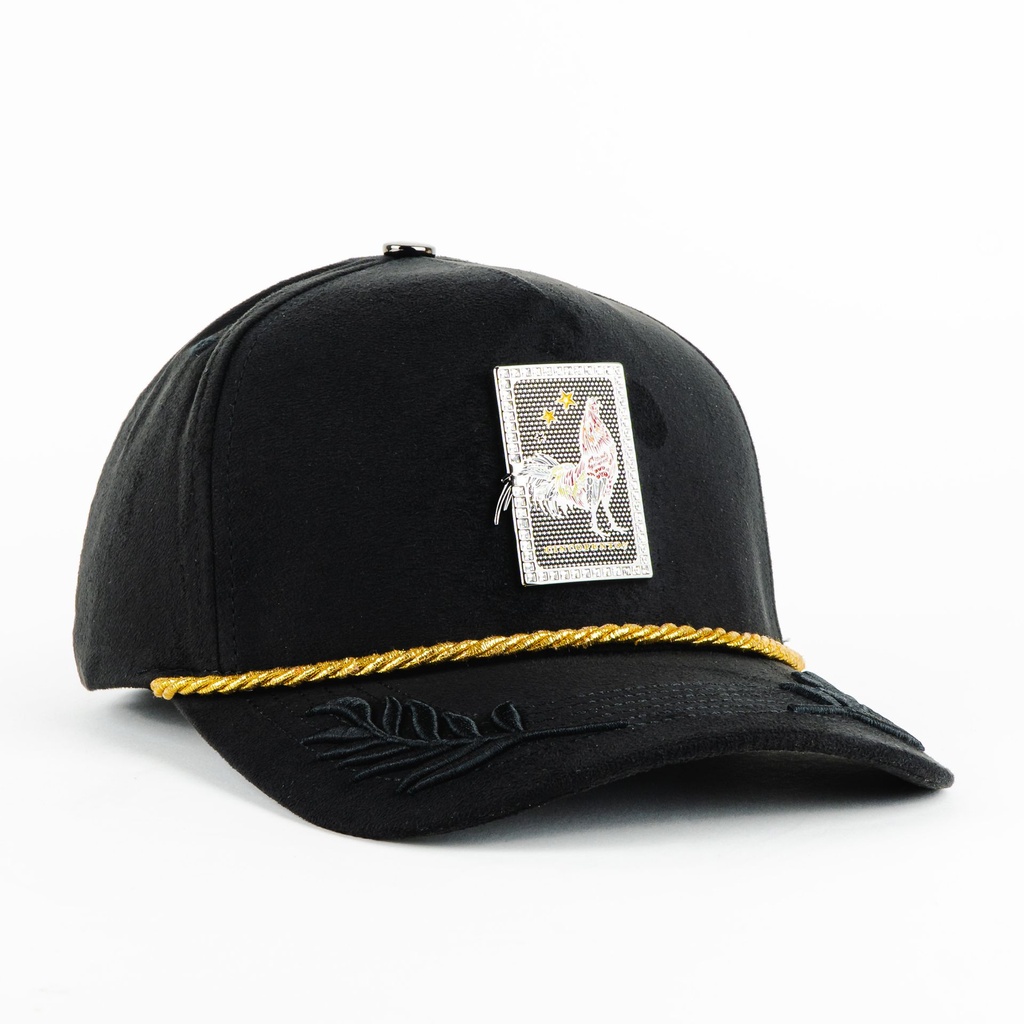 Gorra 5.7 CARTA GALLO GUIRNALDAS BLACK | Snapback Visera Semicurva