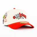 Gorra Mr. Kash COOKING BEIGE/ROJO SUEDE | Snapback Visera Semicurva