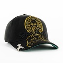 Gorra 5.7 SAN JUDAS GOLD BLACK | Snapback Visera Curva