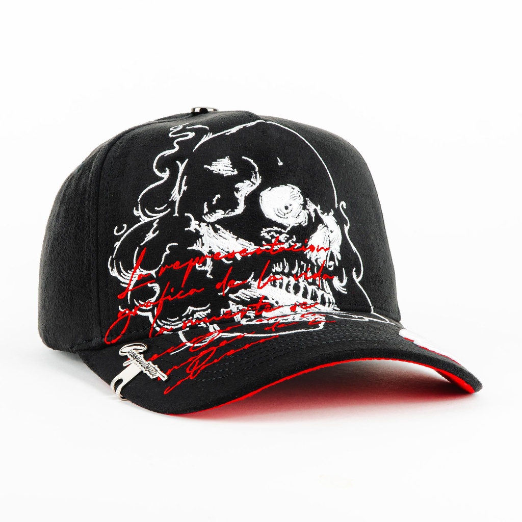Gorra 5.7 SMOKE SKULL CURVA BLACK | Snapback Visera Curva