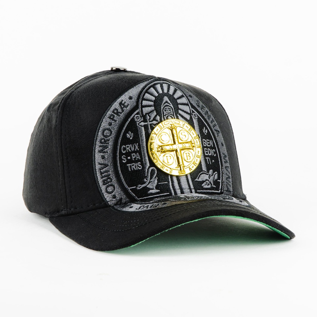 Gorra 5.7 SAINT BENEDICT CURVA BLACK | Snapback Visera Curva