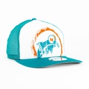 Gorra New Era DOLPHINES MESH WHT/TEAL 940F | Snapback Visera Semicurva