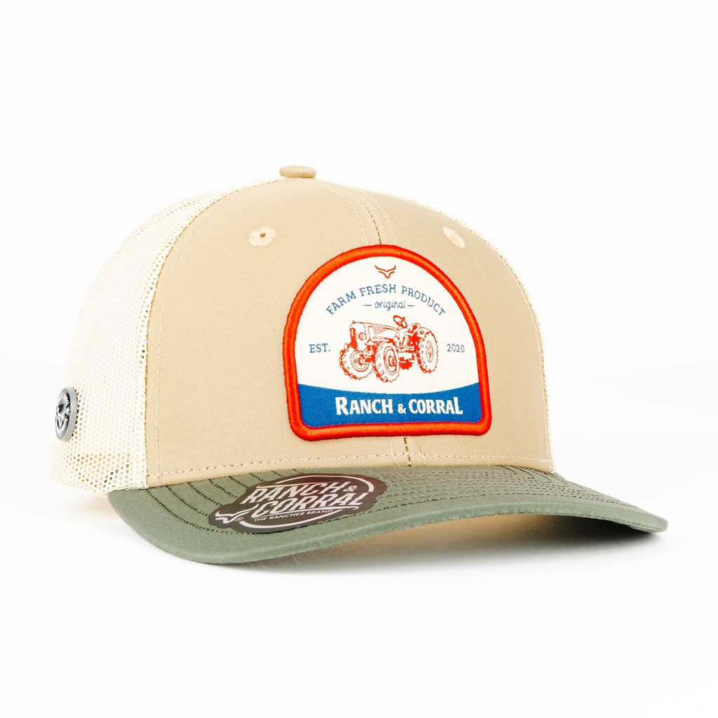 Gorra Ranch&Corral ESPECIAL AGRICULTURE 2 BEIGE/GREY | Snapback Visera Curva