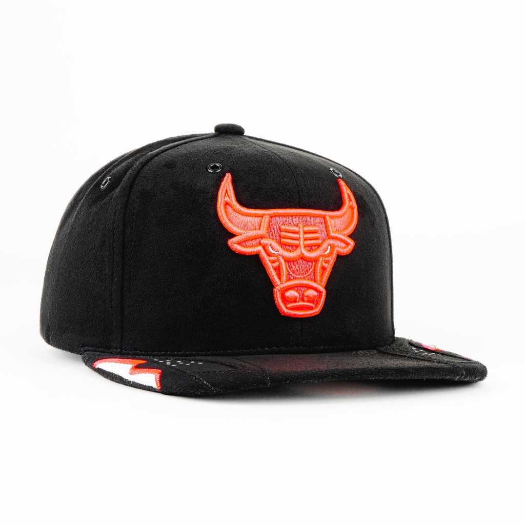 Gorra Mitchell&Ness BULL DAY 6 BLACK/NEON PINK | Snapback Visera Plana