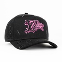 Gorra Mz Hats MURAKAMI LV BLACK | Snapback Visera Semicurva