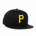 Gorra New Era PIRATES BASIC BLK/YEL | CERRADA Visera Plana