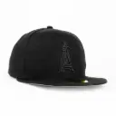 Gorra New Era ANGELS ALL BLACK | CERRADA Visera Plana