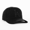 Gorra Ace Hats LA BONE ALL BLACK | Snapback Visera Semicurva