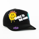 Gorra Ace Hats SMILE BLACK | Snapback Visera Semicurva
