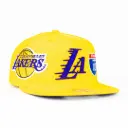 Gorra Mitchell&Ness LAKERS CHAMP PATCH GOLD | Snapback Visera Plana