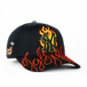 Gorra Cash Only NY FLAMES RED BLACK | Snapback Visera Curva
