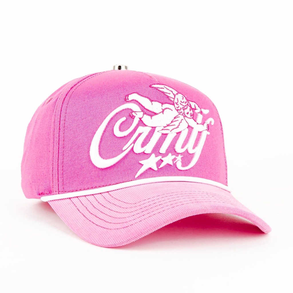 Gorra Crime Life BETRAYAL STARS PINK | Snapback Visera Curva