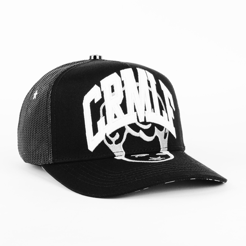Gorra Crime Life ICON STARS MESH BLACK | Snapback Visera Curva