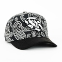 Gorra Fucken Bastard FB BANDANA BLK/WHT | Snapback Visera Curva