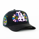 Gorra Hidden Hats LA MURA FLVWER BLACK | Snapback Visera Curva