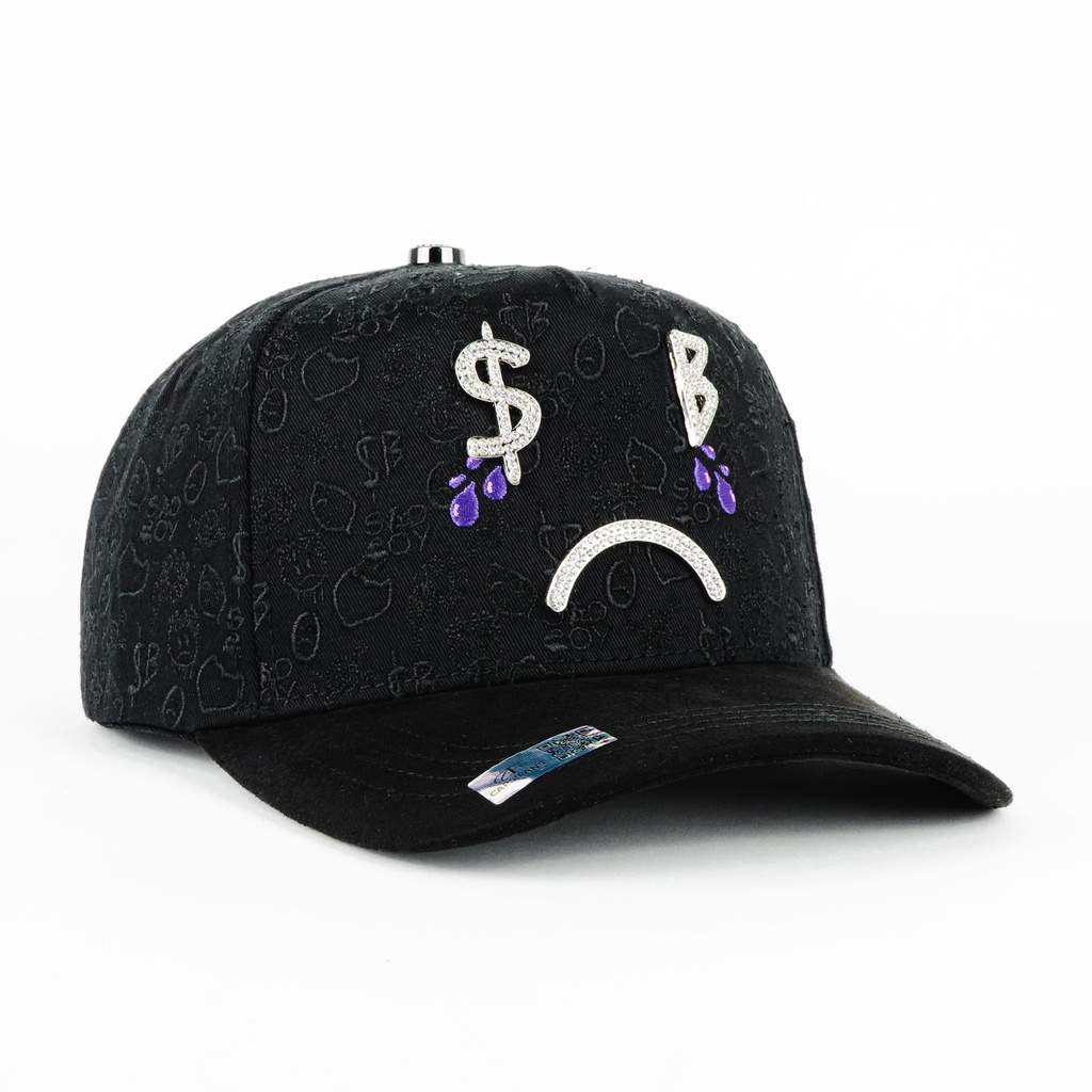 Gorra Caps Fans SAD BOYZ BLACK | Snapback Visera Semicurva