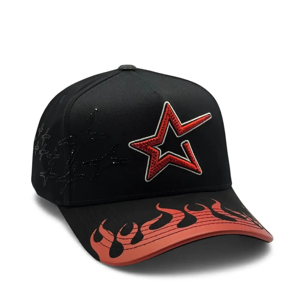 STAR IN FLAMES BLACK