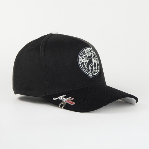 [637902476932] ANGEL WORLD BLACK VISOR CORDUROY