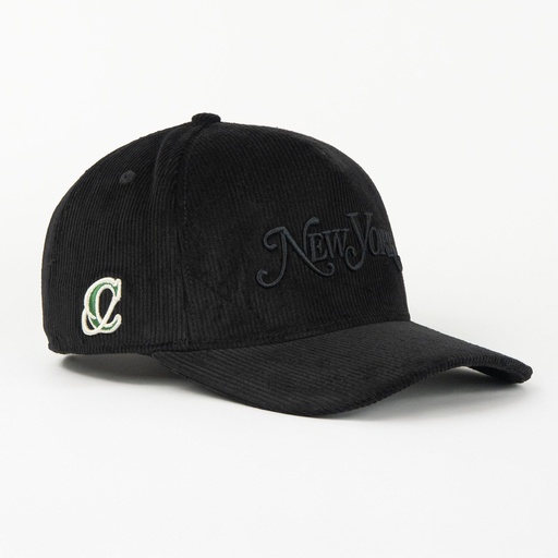 [CO10265] Gorra Cash Only CASH OF NY ALL BLACK CORDUROY | Snapback Visera Curva
