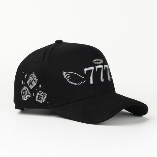 [DKPS06] Gorra Dakaps 777 SILVER BLACK VISOR SUEDE | Snapback Visera Larga