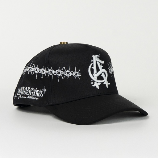 [ETC10035] Gorra El Tiros Caps AMILKAR CROWN CHAINS BLACK de Tela | Snapback Visera Curva