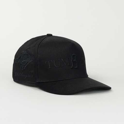 [ETC10028] Gorra El Tiros Caps TUMBADO ALL BLACK de Tela | Snapback Visera Curva