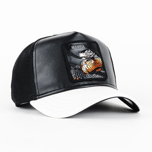 [090625439408] SNAKE MAMBA SHLEATHER BLACK/WHITE