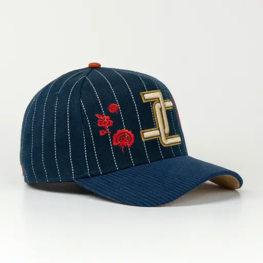 [003249] ROOSTER BLUE VISOR CORDUROY