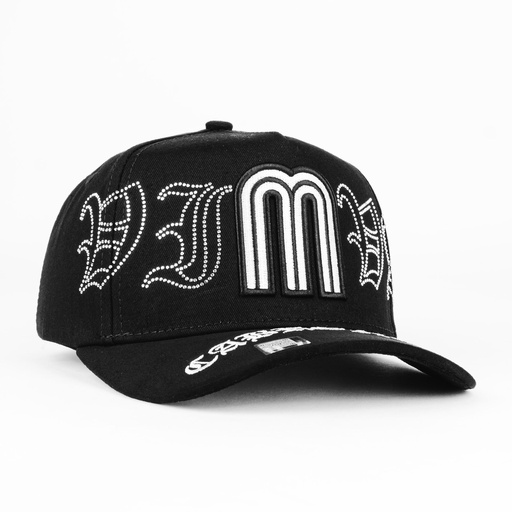 [MZ02] Gorra Mz Hats VMC CRISTAL BLACK VISOR SUEDE | Snapback Visera Semicurva