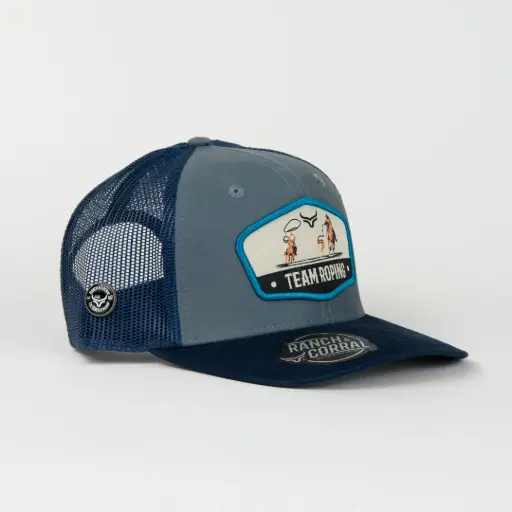 [7506552408965] [RCRD27] GORRA RODEO TEAM ROPING GREY/NAVY