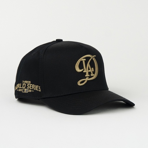 [ETC'01005] Gorra El Tiros Caps LA DURANGO BLACK de Tela | Cierre Cerrado Visera Curva Estilo Urbano Casual