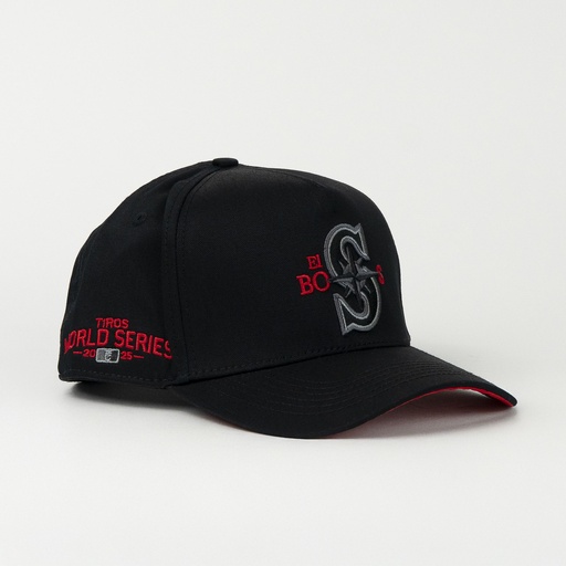 [ETC'01006] Gorra El Tiros Caps EL BOSS BLACK de Tela | Cierre Cerrado Visera Curva