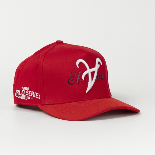 [ETC'01007] Gorra El Tiros Caps ELVIRA RED VISOR SUEDE de Tela | Snapback Visera Curva
