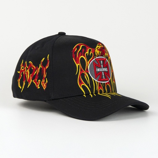 [RUDE14] Gorra Rude Awakening HOLY SPIRIT FLAMES BLACK | Snapback Visera Curva