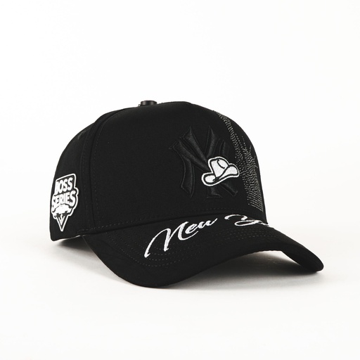 [MZ36] Gorra Mz Hats NY 2.0 SOMBRERO BOSS BLK VISOR SUEDE | Snapback Visera Curva