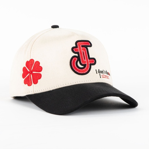 [003404] Gorra JC HATS CHASSE BEIGE/BLACK | Snapback Visera Curva