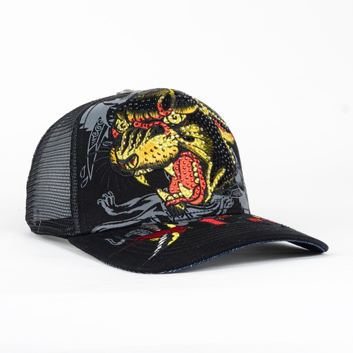 [EHH000147RS] PANTHER 13 BLACK  RHINESTON