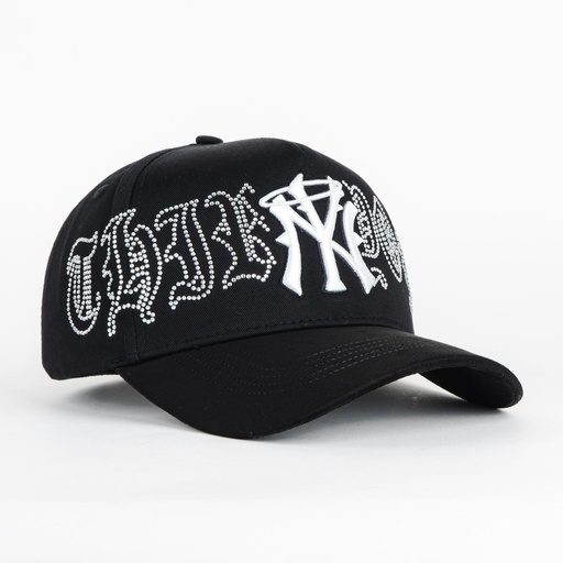 [31HATS06] NY CRYSTALS BLACK/WHITE