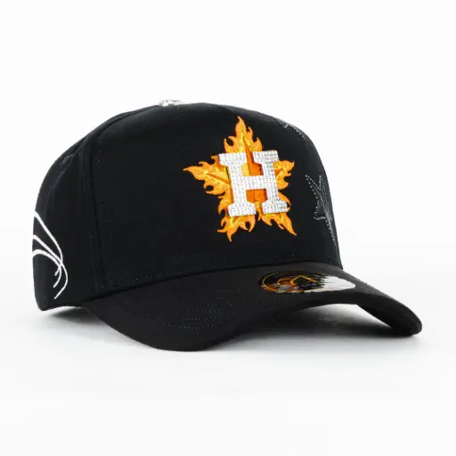 [GORCAP31685] HOUSTON METAL STARS BLK